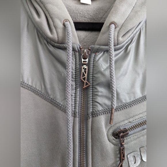 PUMA Ducati Colab Gray Jacket Hoodie Sweatshirt Men's Size XL (fitted Large too) - Picture 3 of 10